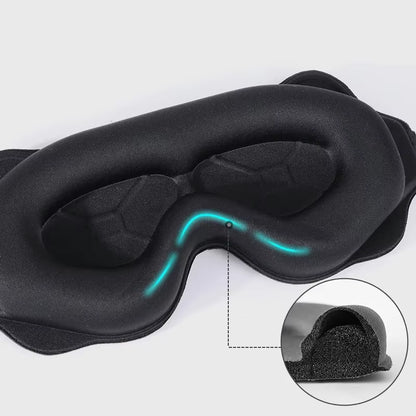 Luxurious 3D Sleep Mask - Total Light Blockage & Ultimate Comfort for Restful Sleep