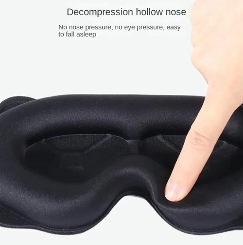 Luxurious 3D Sleep Mask - Total Light Blockage & Ultimate Comfort for Restful Sleep