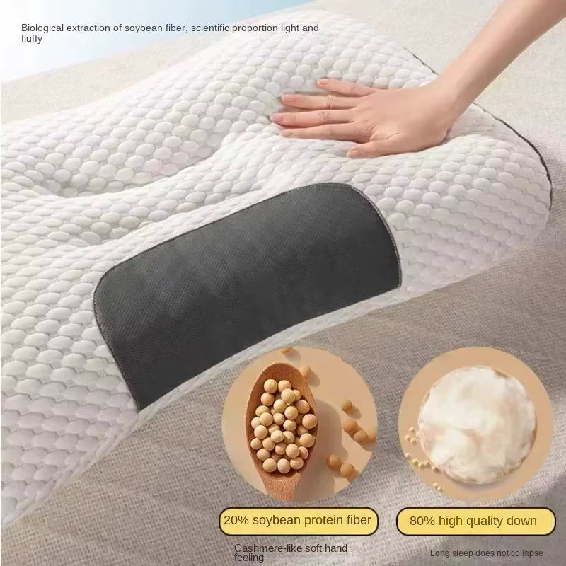 2024 New Honeycomb Cervical Support Pillow – Antibacterial, Anti-Mite, and Sleep-Enhancing Comfort