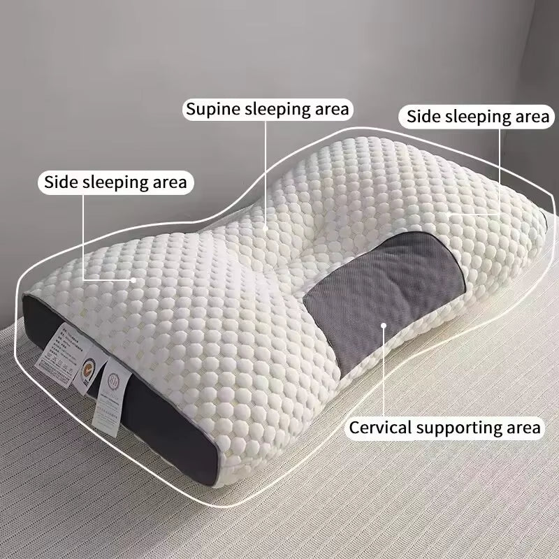 2024 New Honeycomb Cervical Support Pillow – Antibacterial, Anti-Mite, and Sleep-Enhancing Comfort