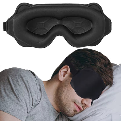 Luxurious 3D Sleep Mask - Total Light Blockage & Ultimate Comfort for Restful Sleep